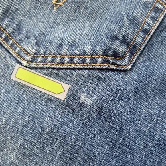 Vintage Levis 501 Denim Jeans Button Fly 38x32 Made In Mexico - Picture 13 of 13